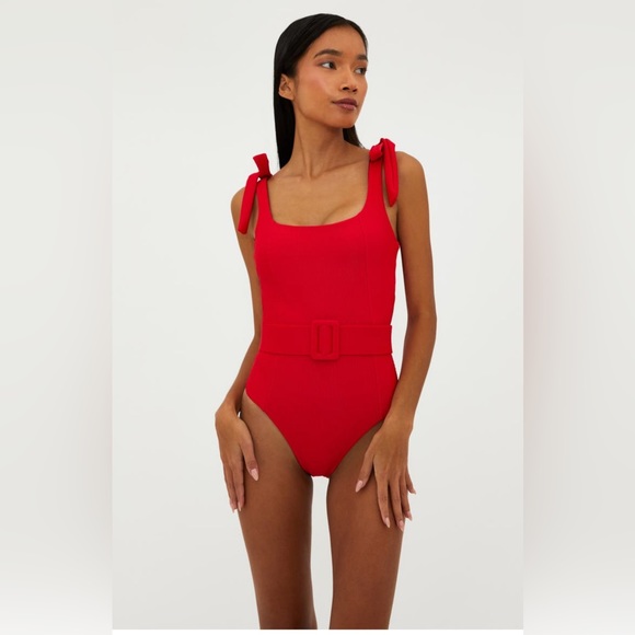 Beach Riot Sydney Belted One - Piece Swimsuit, X-Large , $168 - Picture 1 of 6